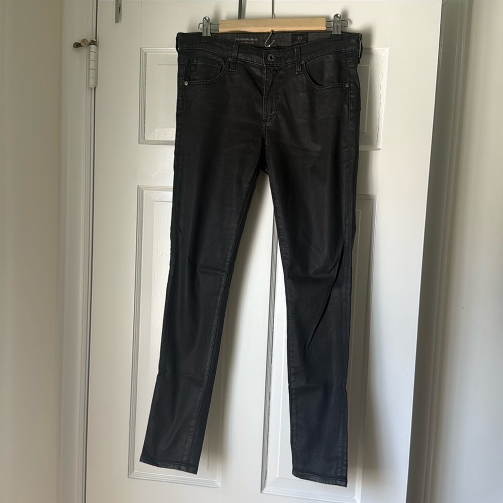 AG Jeans, The Legging Ankle, coated brown